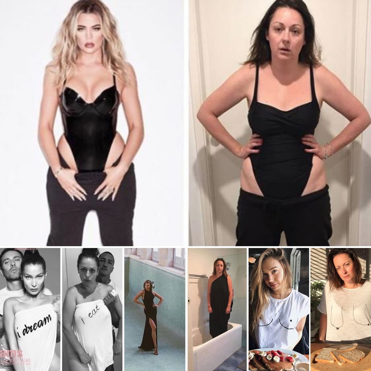 DocJournals's tweet photo. A comedian is making fun of celebrities by recreating their social media ridiculous posts. 🤩👀