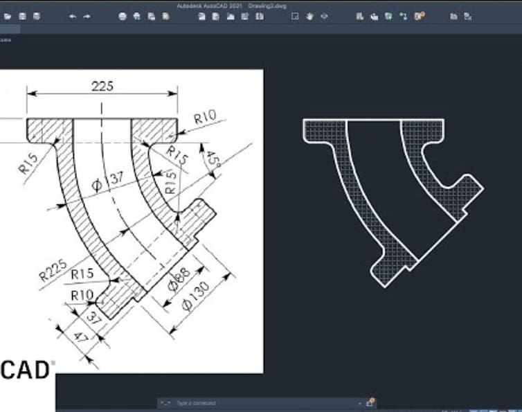 GCintea's tweet image. #AutoCAD #AutoCad_2D_Drawing #Exercise #romania