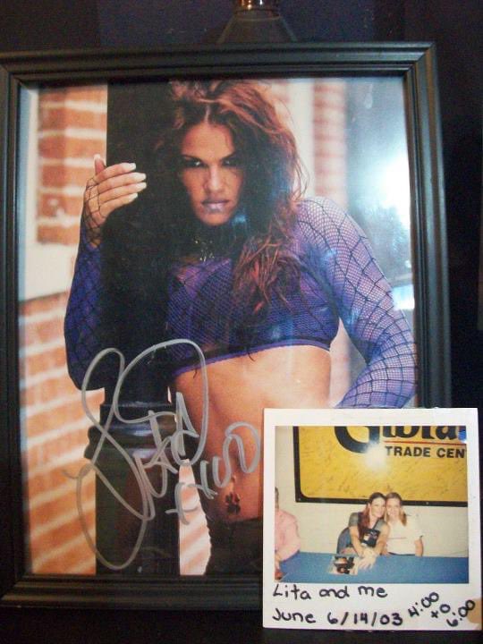 Densilover14's tweet photo. @AmyDumas @asylum_store Omg I love this and I love u lita. I have been a super fan since u debut in 1999. I saw u back in June of ‘03. I would love to be a lucky winner again for a freebie. I love u @AmyDumas https://t.co/IeB7XaYVyH