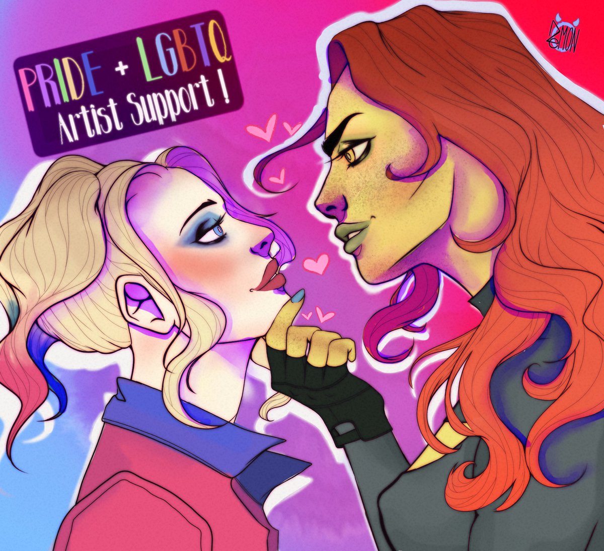 demonemom's tweet photo. https://t.co/IBToF5DxNC
-
Here’s a #Pride2021 #artistsupport  post i’ve been working on! Enjoy 😜 Harley x Ivy is one of my fav WlW comic couples I love them sm
- https://t.co/bfCiJRB7QR