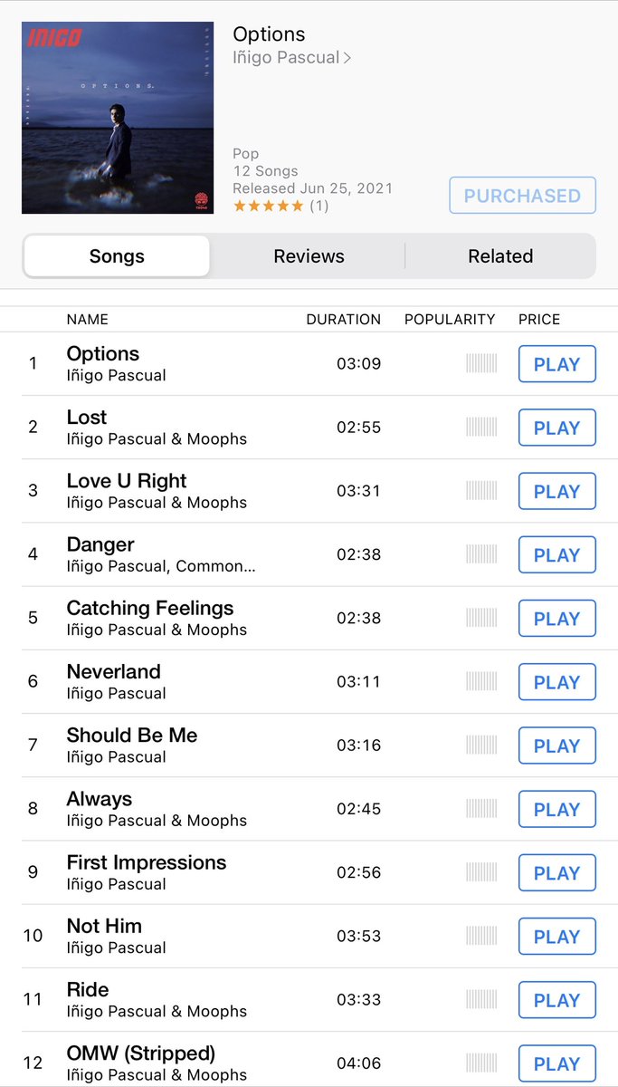Budol mo ko ha. 🙄 Hahaha! Char! Congrats pugeh! 🥰 iba yung Not Him and Neverland 🤩
#OptionsTheAlbum
<a href="/InigoDPascual/">inigo 💎</a>