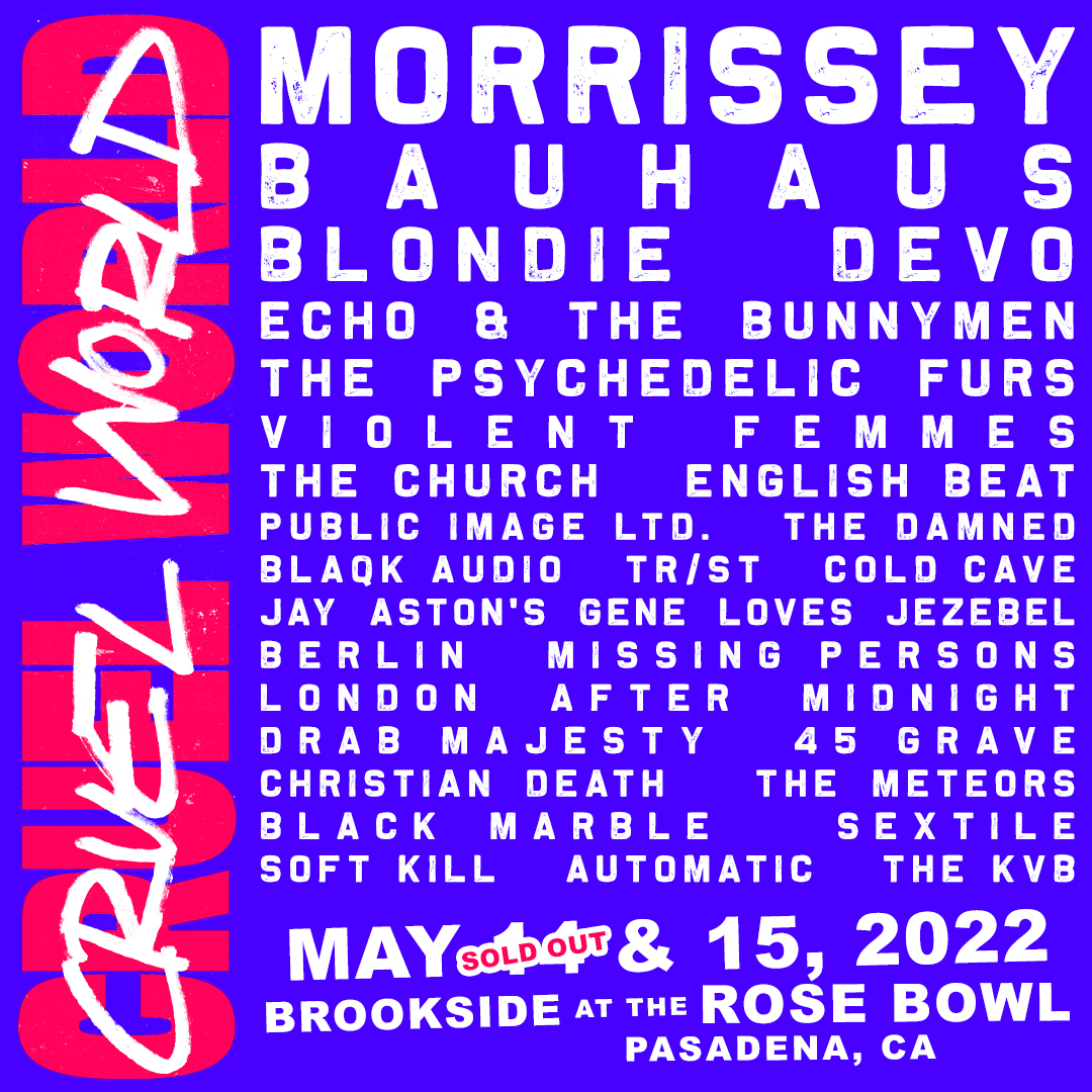 Cruel World Festival lineup 2022