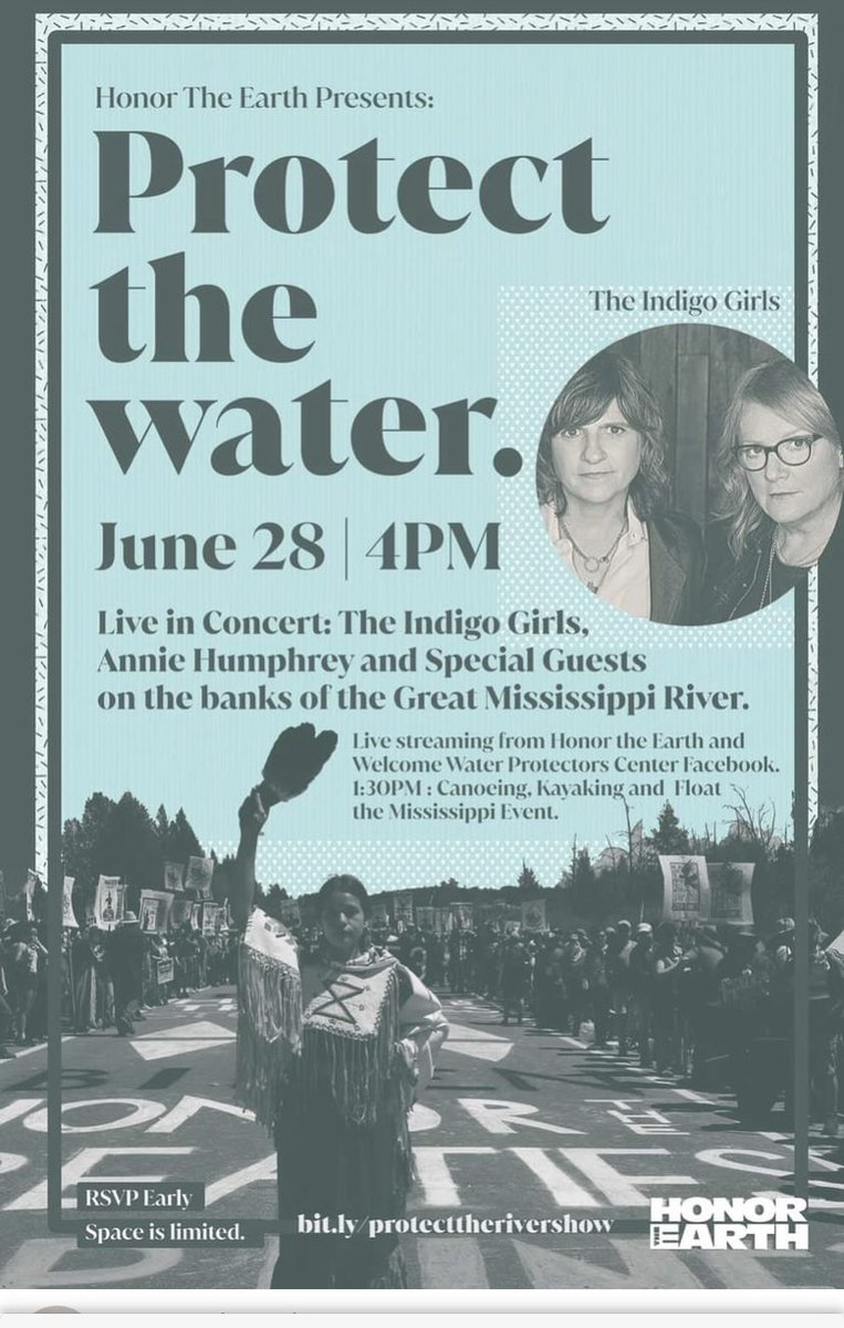 KimBLloyd's tweet photo. No Oil In Our Soil! We’ll be down the river in Memphis fighting for clean water and against environmental racism. Our voices are lifted with yours! Say NO to the Byhalia pipeline and all water pollution. @WaterIsLife @Indigo_Girls @Justinjpearson https://t.co/jZbR7MoTXw
