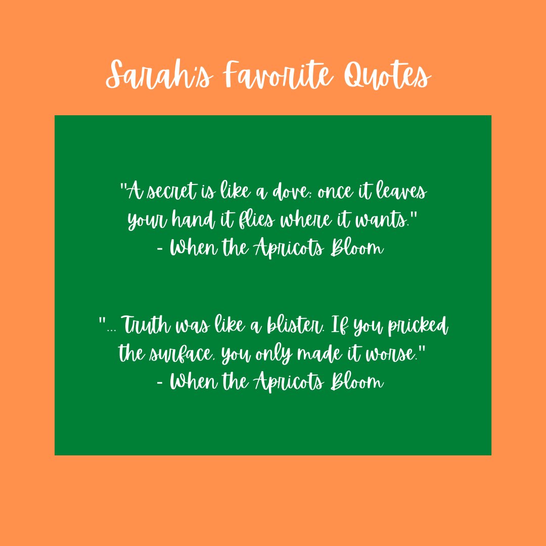 #CultureCorner AHS team member Sarah read "When the Apricots Bloom" by Gina Wilkinson, and she encourages you to read it, too! The book follows three female characters living in Baghdad and details their encounters with the mukhabarat. Please share comments about the book below!