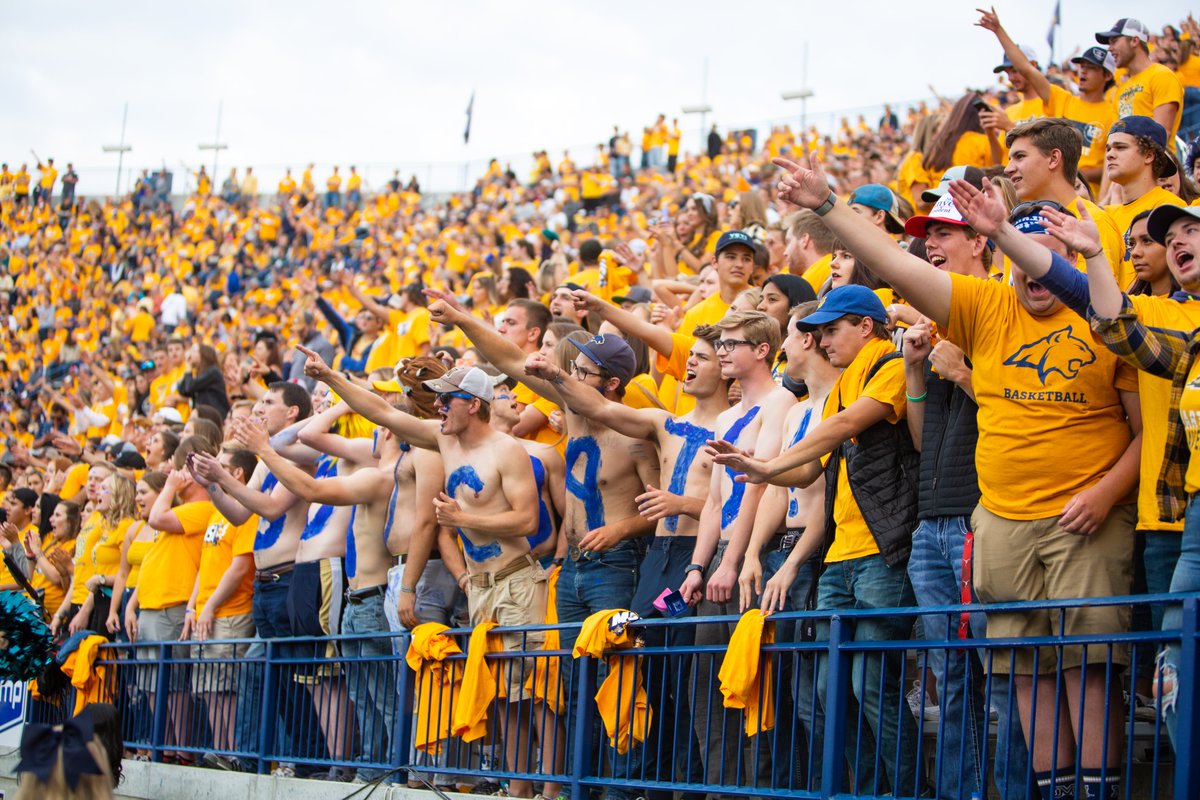 MSUBobcats_FB's tweet photo. 💯% capacity this Fall, time to pack Bobcat Stadium. See you September 11 for #GoldRush!!

#GoCatsGo | #BobcatBuilt https://t.co/EMw5RMdkMD