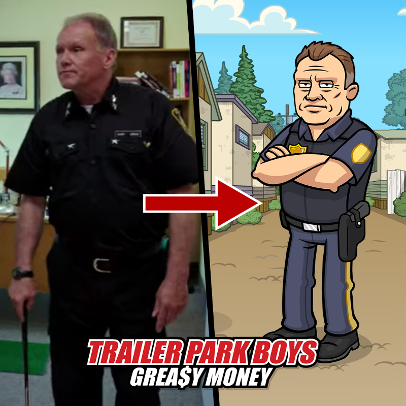 TPBGAME's tweet photo. Hitch a ride to Sunnyvale play the Trailer Park Boys mobile game with Bubbles, Ricky and Julian.