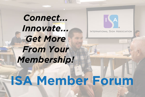 The registration deadline has been extended for the ISA's Member Forum, which will be held on Monday, June 28. Register today for this virtual event, which will focus on training: signs.org/memberforum. Registration is FREE for CSA members.