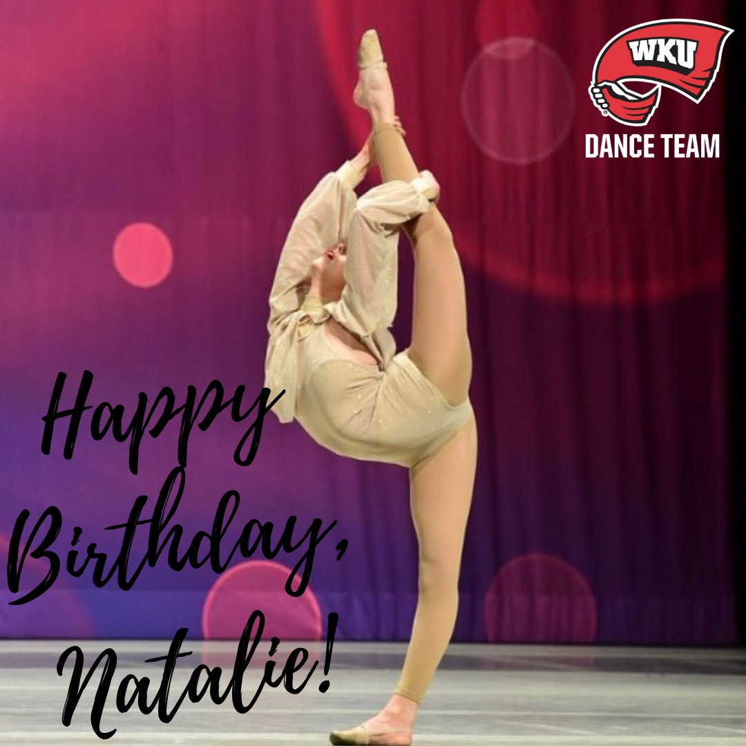 Happy birthday, Natalie!💕🎉🎈🎁
We wish you the best and happiest day today!
•
•
•
#Topperettes #WKUDT #GoTops #WKU