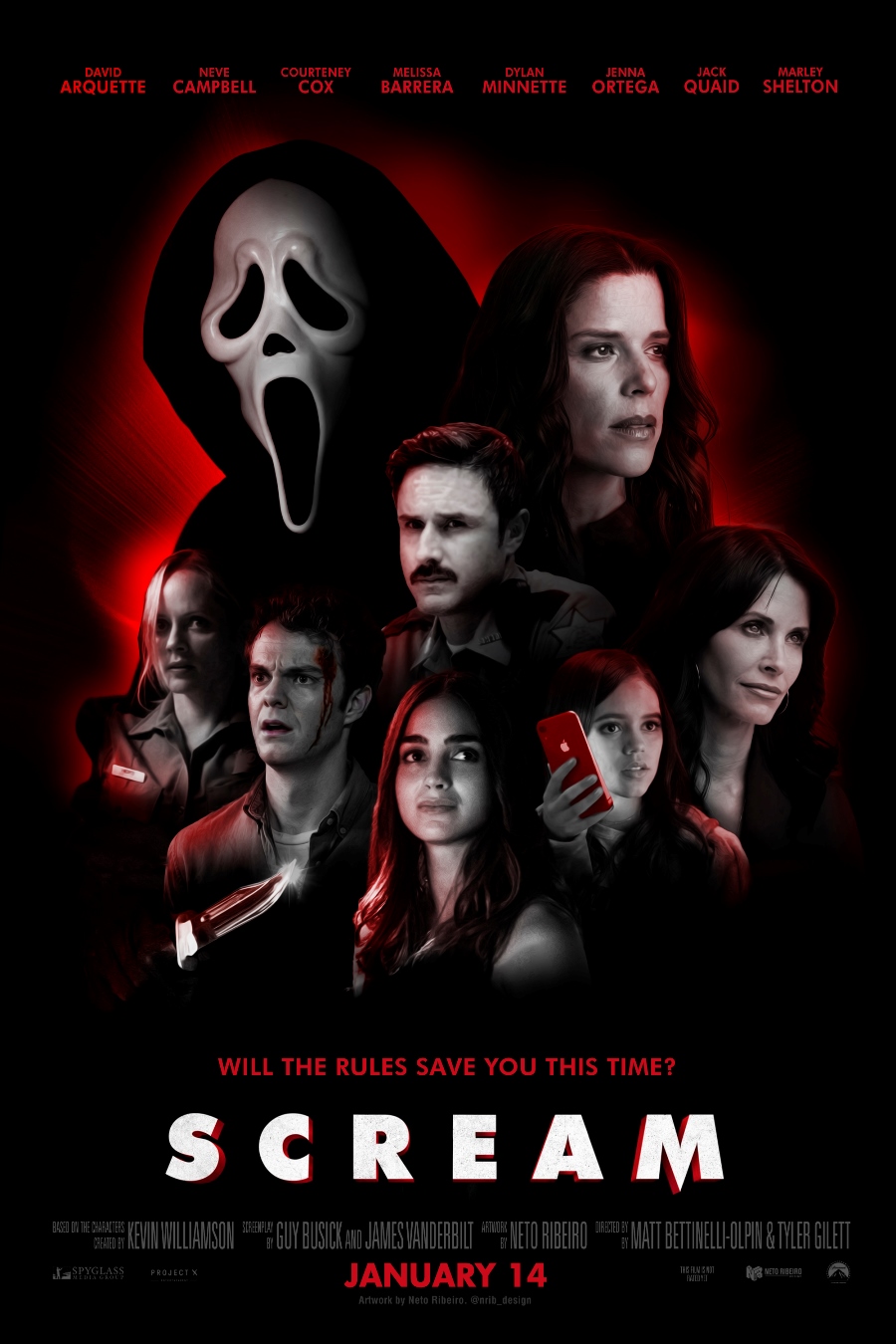 Scream 6 (2023) - Concept Poster, Nrib_design