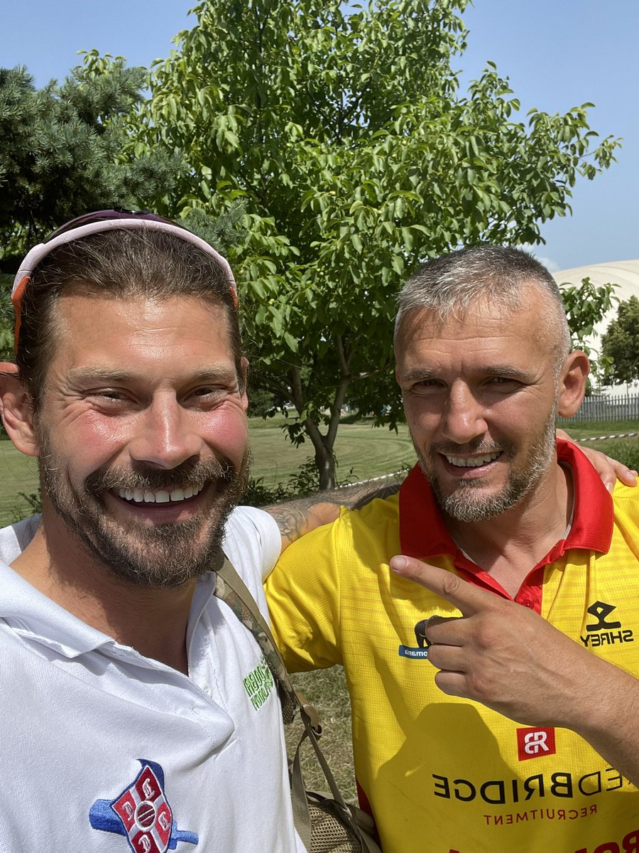 Serbia vs Romania today in the Sofia International Tournament T20… well bowled the legend that is <a href="/PavelFlorin13/">Pavel Florin</a>