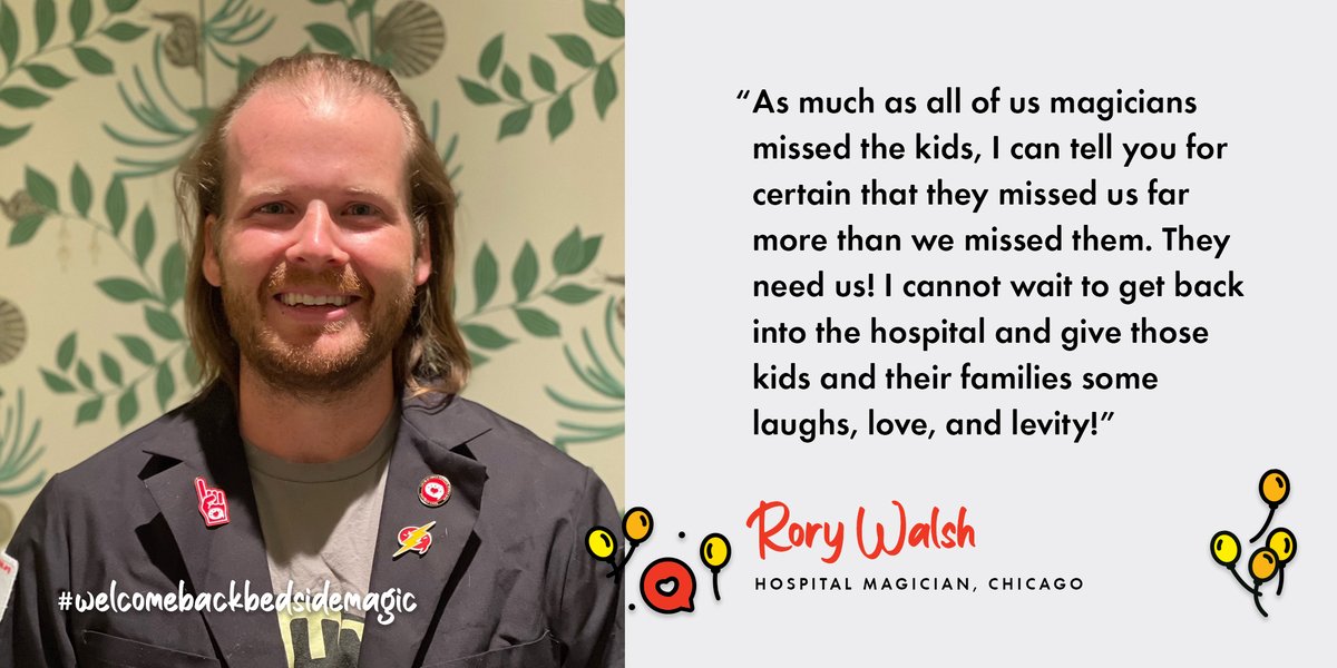 OpenHeartMagic's tweet image. Rory and his brother Ryan – both Hospital Magicians – had a quarantine competition to see who could grow their hair the longest. Rory won, but we’re begging him to keep it going. I mean, look at that flow. Why stop a good thing?

Support Bedside Magic🪄: openheartmagic.org/circle-of-hear…