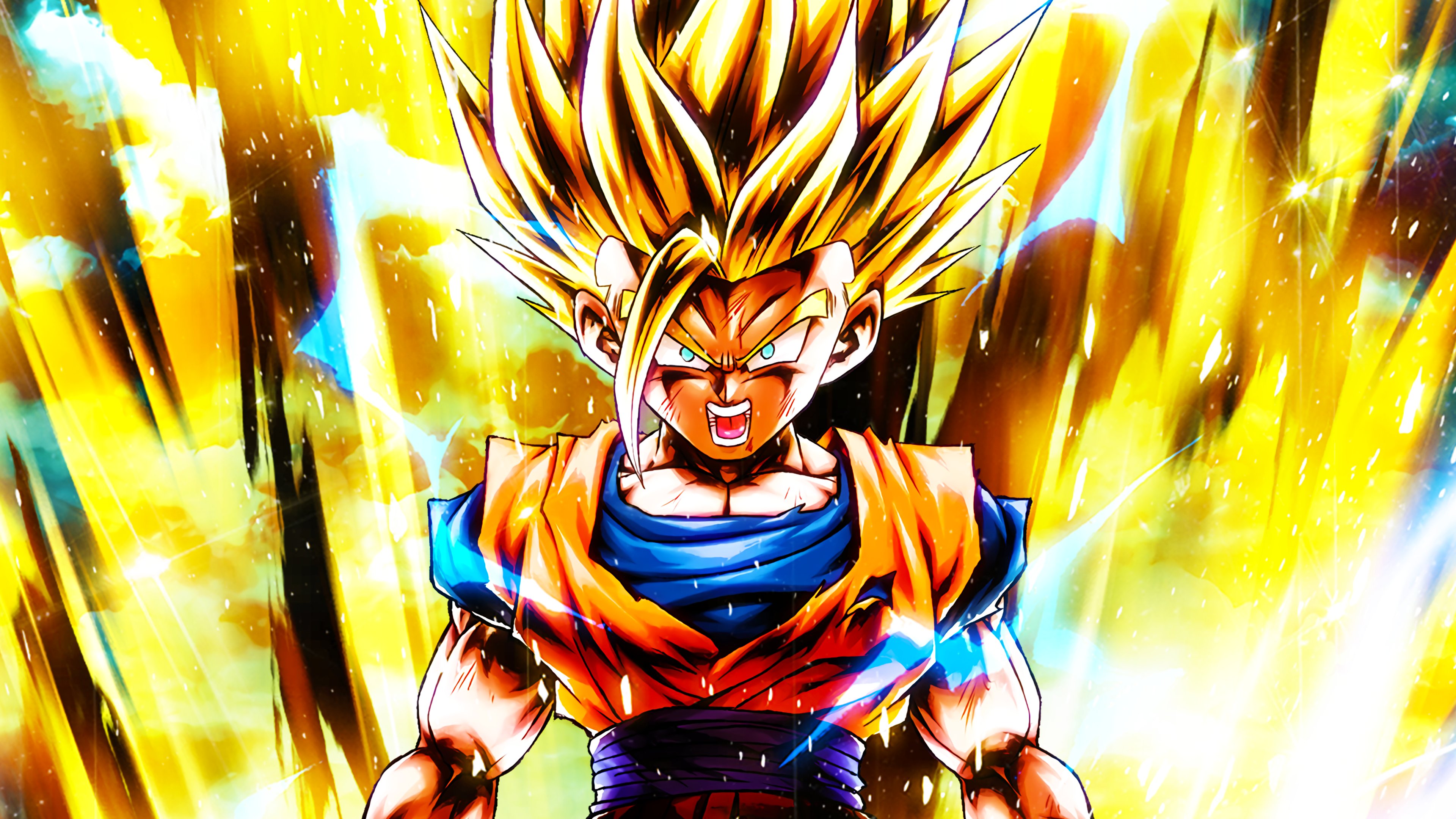 Gohan Super Saiyan 2 HD Mobile Wallpaper.