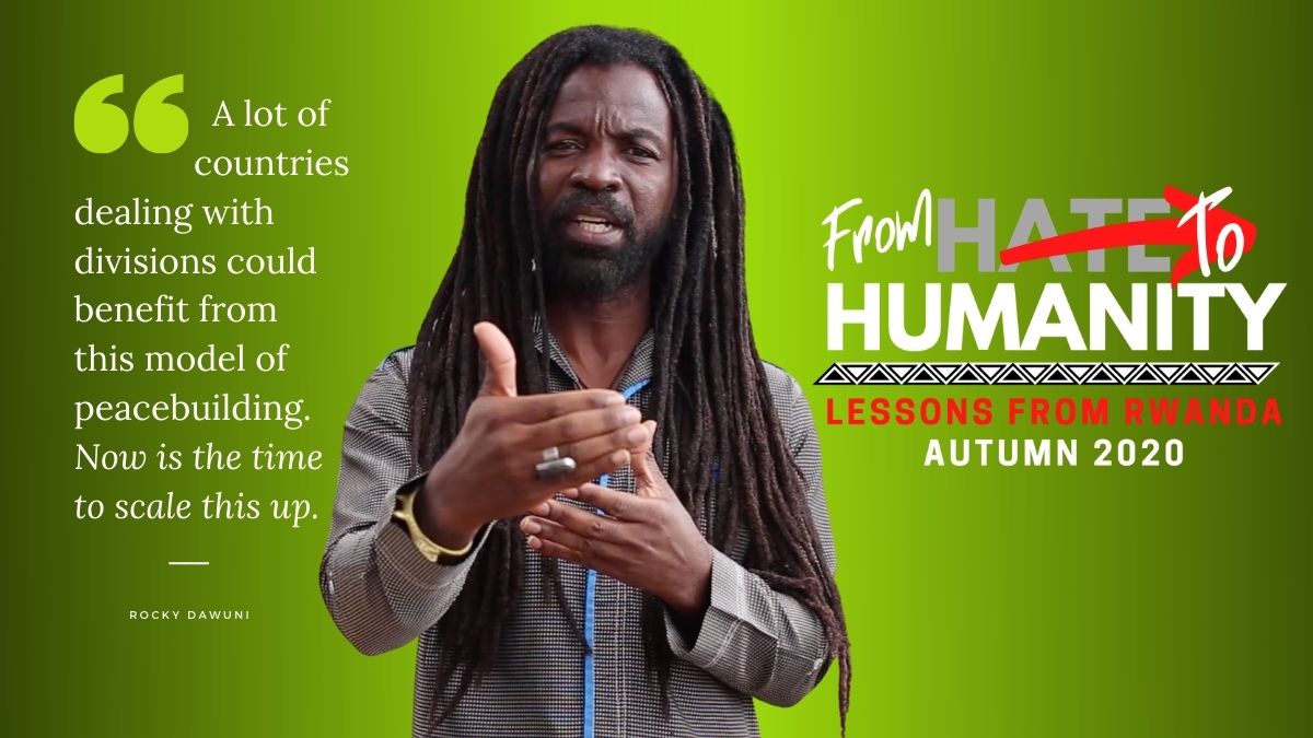 Wearit_Shareit's tweet photo. ICYMI: @Aegis_Trust + @Kigali_Memorial #HatetoHumanity webcast series wrapped w/@DrJMSmith @SandraShenge +  @tmarcg discussing forgiveness + #Grammy nominated musician @RockyDawuni discusses the power of music. 

Experience it now: https://t.co/KR1svVdBG1 https://t.co/eYhbGzxX1x