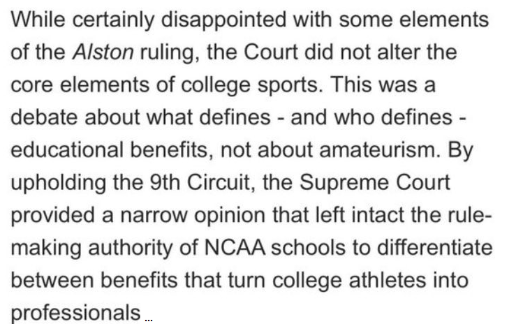 Friday evening thought: No one seems to have told the NCAA that #Amateurism is dead.

The fight is long from over...

<a href="/the_pcleague/">The Professional Collegiate League</a> <a href="/mekkaokereke/">Mekka2</a>