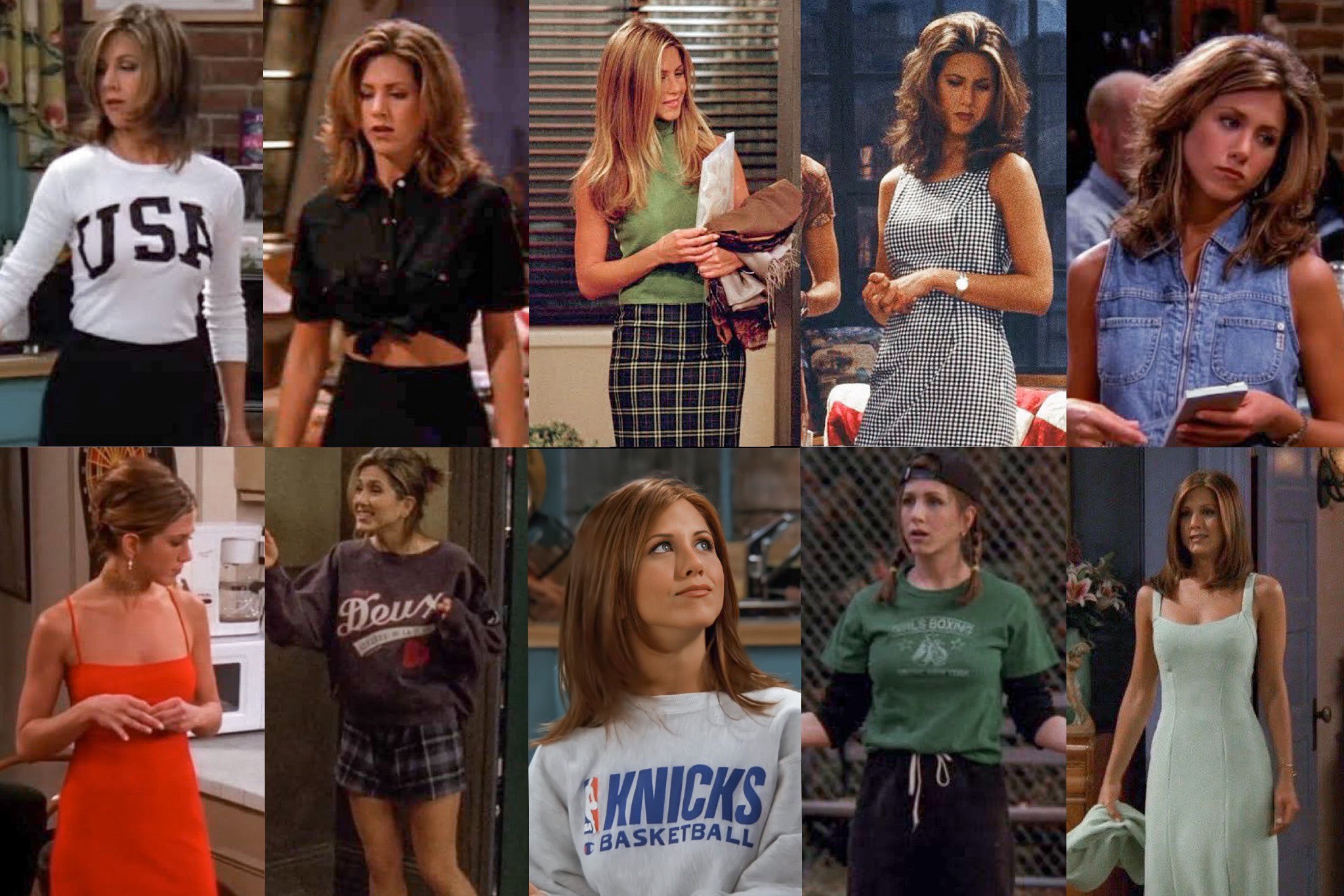 court on X: iconic rachel green outfits ☆