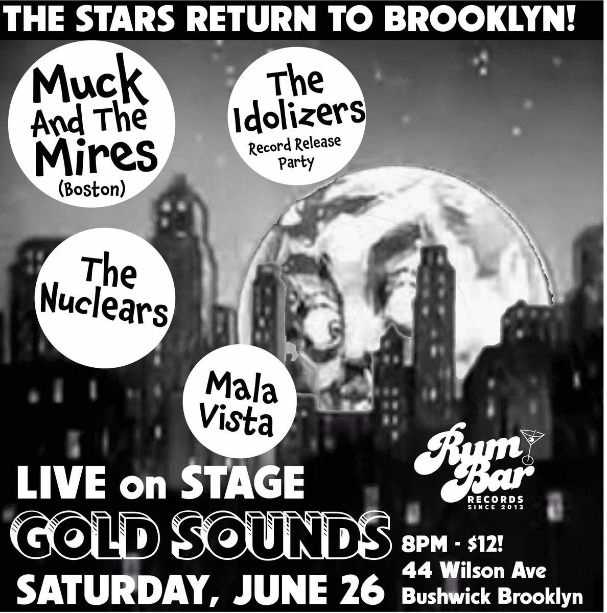 See you tomorrow in BROOKLYN! Gold Sounds Bar 10PM set.