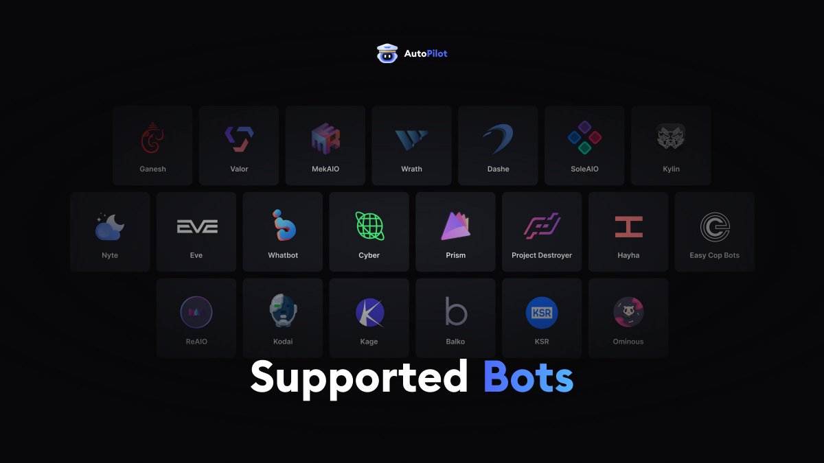 AutopilotApps's tweet photo. Supporting all your favorite bots – 📈

Who wants a copy? 💙 https://t.co/x8cQ9vCWnZ