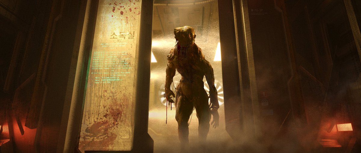GlenSchofield's tweet photo. 39 years ago @TheHorrorMaster’s film #TheThing first appeared in theaters. It had a huge influence on #DeadSpace and continues to inspire me today. To celebrate I thought I’d share some new concept art from @CallistoTheGame https://t.co/dvMtcJYDEg