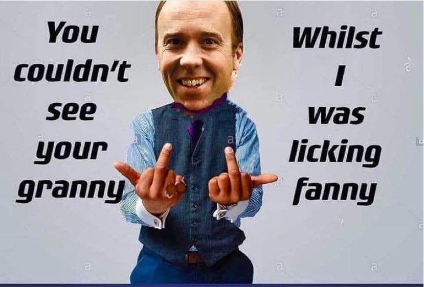 Beth_Tastic's tweet photo. When you’re sent a selection of @MattHancock memes you can’t resist sharing … just that 🤣🤣 #wancock #MattHancockMustResign #dicksplash #PoorExcuseForAMan https://t.co/17zos69gQY