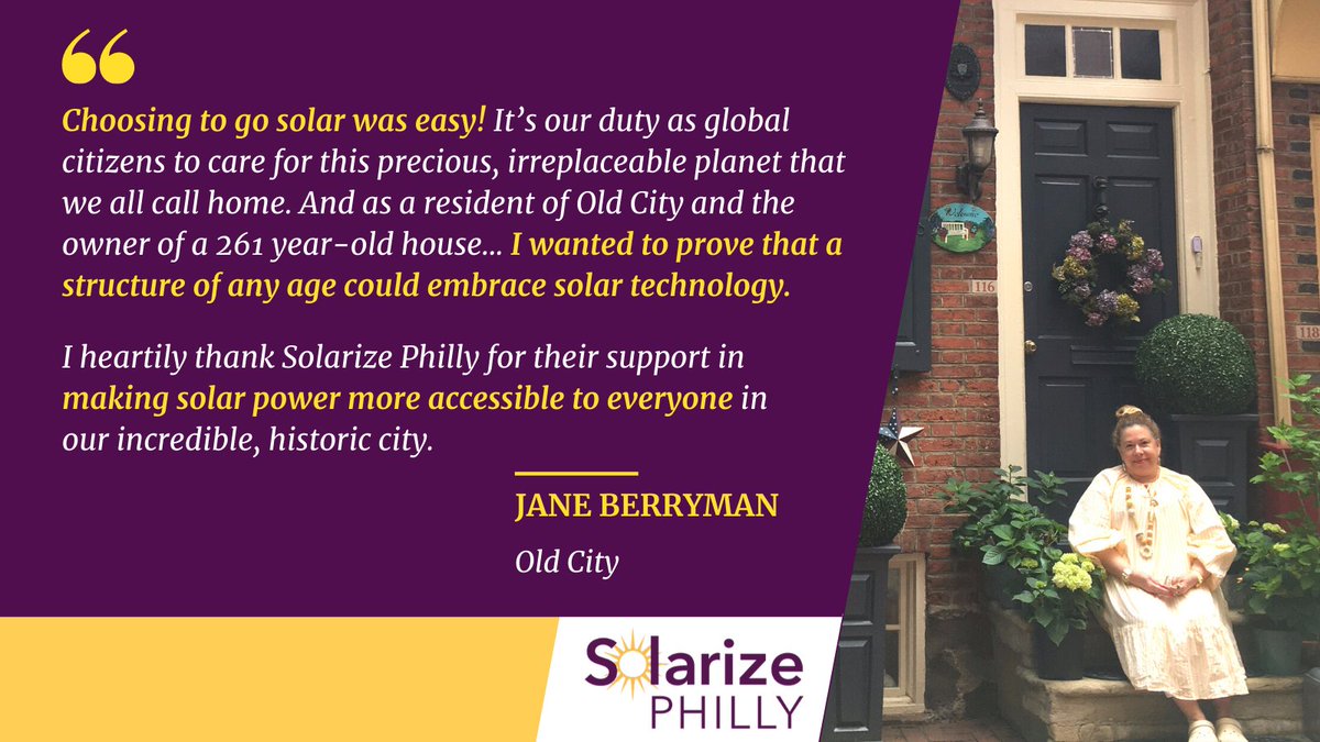 @philaenergy's Solarize Philly helps all Philadelphians go solar. ☀️🔌💡🏠Learn more at solarizephilly.org.
#facesofsolarizephl  #SolarizePHL #GoSolarNow #solar #solarenergy #sustainableenergy