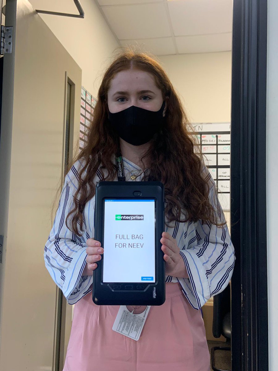 As my first week at enterprise comes to an end I couldn’t of finished it any better! Serving my first customer and getting a full bag😁 Excited to see what else is to come for my year here! #enterprise