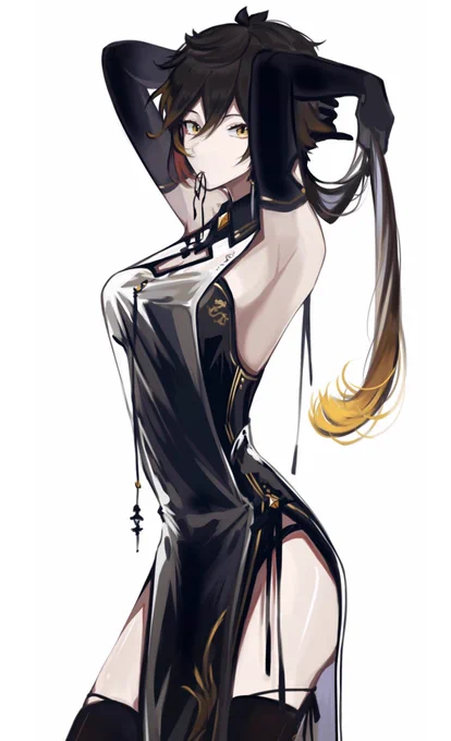 #GenshinImpact #zhongli ♀ 