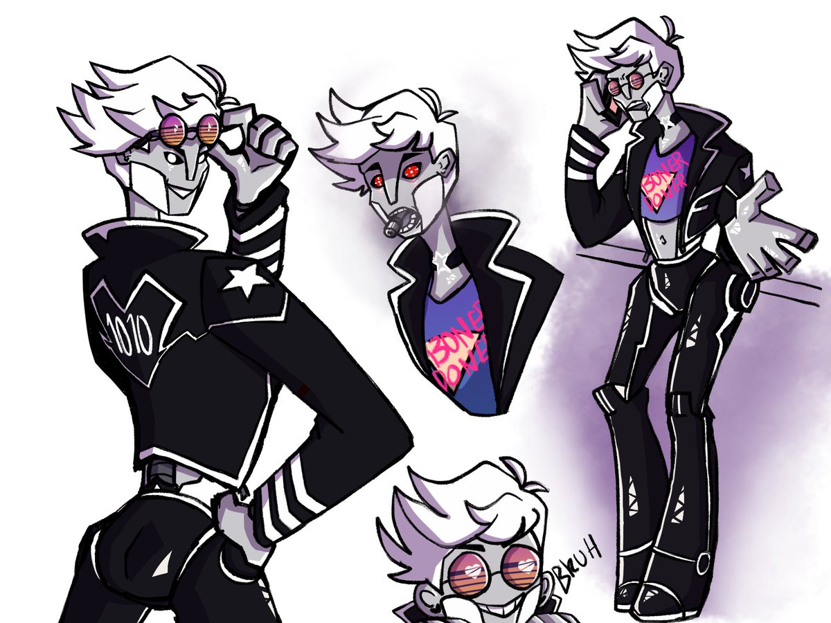 0neEyedNerd's tweet photo. Heya I’m new here, imma start posting some of my art. I’ll start it off with this swag bot #NoStraightRoads #NSR1010 #Rin1010 #White1010 #NSR https://t.co/qY68GVrqdN