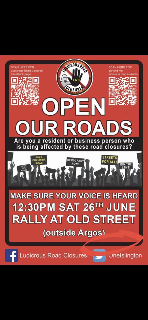 <a href="/Hoxton_mob/">Hoxtonboy</a> <a href="/ItJustMe1965/">It's Just Me</a> <a href="/horrendoushack1/">Stop Horrendous Hackney Road Closures</a> <a href="/HackneySave/">Save Hackney Roads</a> <a href="/ioisours/">The UK LTN Résistance</a> <a href="/OneIslington/">One Islington</a> <a href="/ediz1975/">Ediz</a> <a href="/OWandsworth/">OneWandsworth</a>