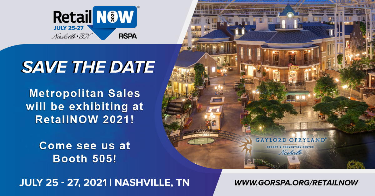 Met_Sales's tweet photo. #RetailNOW2021 is just one month away!

Join us at the Gaylord Opryland in Nashville July 25th-27th to learn more about how we can help your business grow.

https://t.co/3GrBSwQQQn https://t.co/ctccGYcJhu