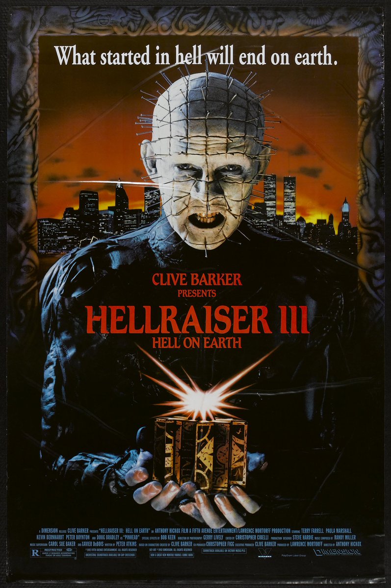 SirJamieH's tweet photo. #NowWatching
Hellraiser 3: Hell on Earth
Watched the 2nd one earlier, crazy mad film #Hellraiser3HellOnEarth https://t.co/L9TbRswMLh