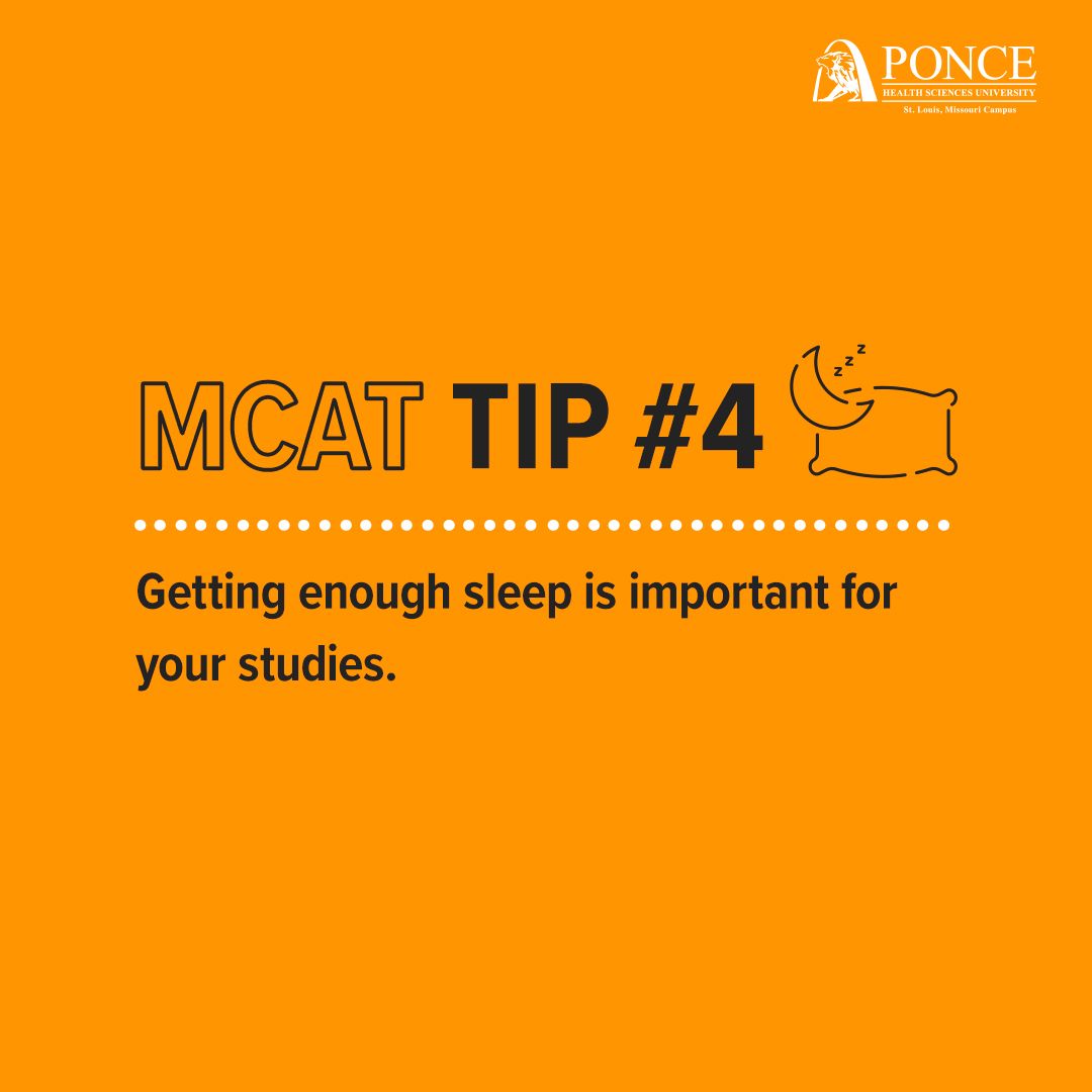 PHSUStLouis's tweet photo. A big part of studying effectively is making sure you get enough sleep. 💤

Research suggests that getting enough sleep actually helps people stay focused and efficiently process new information. 🧠

#mcatstudytip #mcat #studytips #mcatstudying #phsustlouis #medschool #medstudent https://t.co/cUdOrEixZT