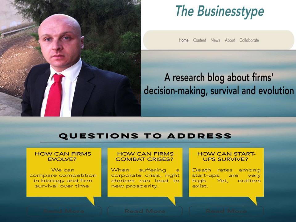 How can firms evolve? How can they combat crises? How can startups survive the "liability of newness"?

"The Businesstype" blog aims to address these questions through developing practice oriented contents.

Interested to collaborate?
lnkd.in/d6VdMeM