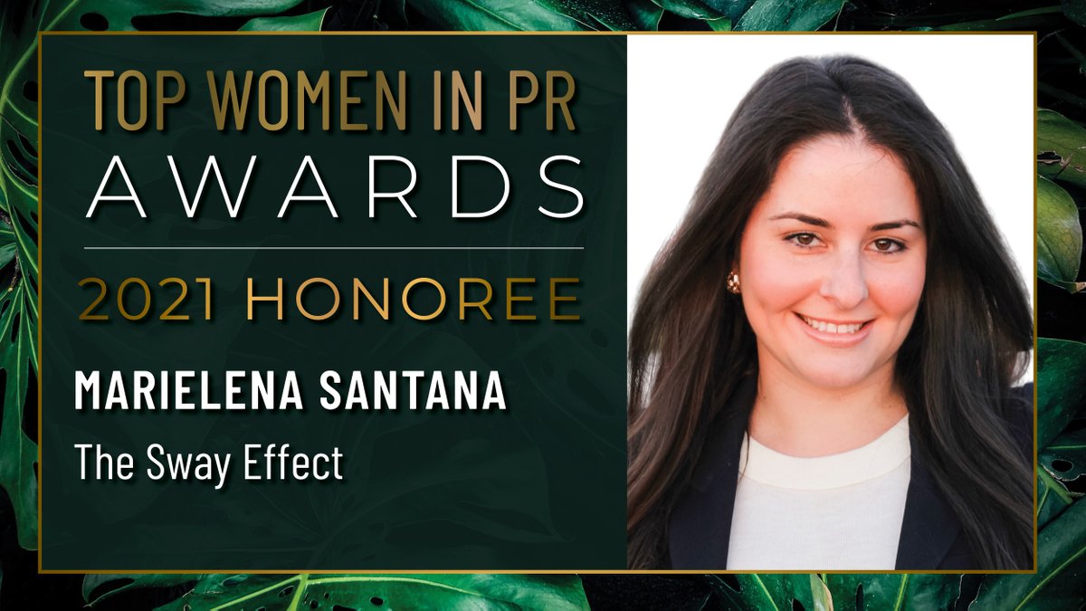 SwayEffect's tweet image. We have immense pride that our very own SVP @MarielenaSan has been recognized as one of @PRNEWS Top Women in PR this year. We are thrilled that PRNEWS has recognized Mari as an Industry Innovator as we do each and every day! #pr prnewsonline.com/go/top-women-i…