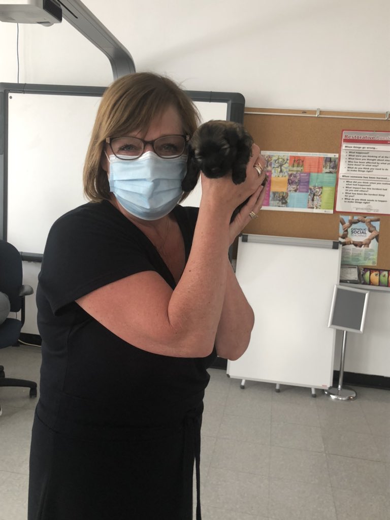 I may be a new member but not the youngest member of the amazing <a href="/stmaryclc/">St. Mary CLC</a> team! What a cuddly visit we had! So blessed to be on this journey with these inspiring staff dedicated to student success.