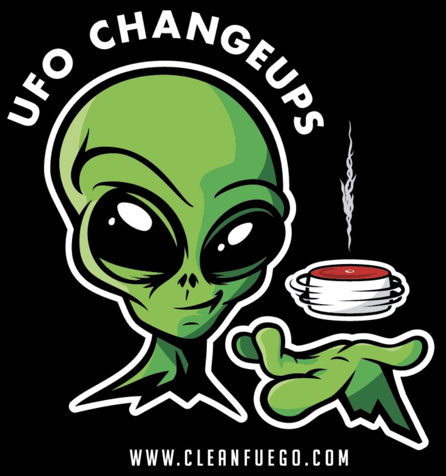 CleanFuego's tweet photo. Smirkin’ Alien
👽⚾️🛸
T-shirts available next week on the website
#CleanFuego #FuegoFam #UnicornFastballs #UFOChangeups #mlb #baseballlife #training #spinefficiency #baseball #baseballswag #velo #pitcher #coach #changeup #pitcher #smirkingalien #screamingunicorn #drip #spin https://t.co/pi0jjIE2x4