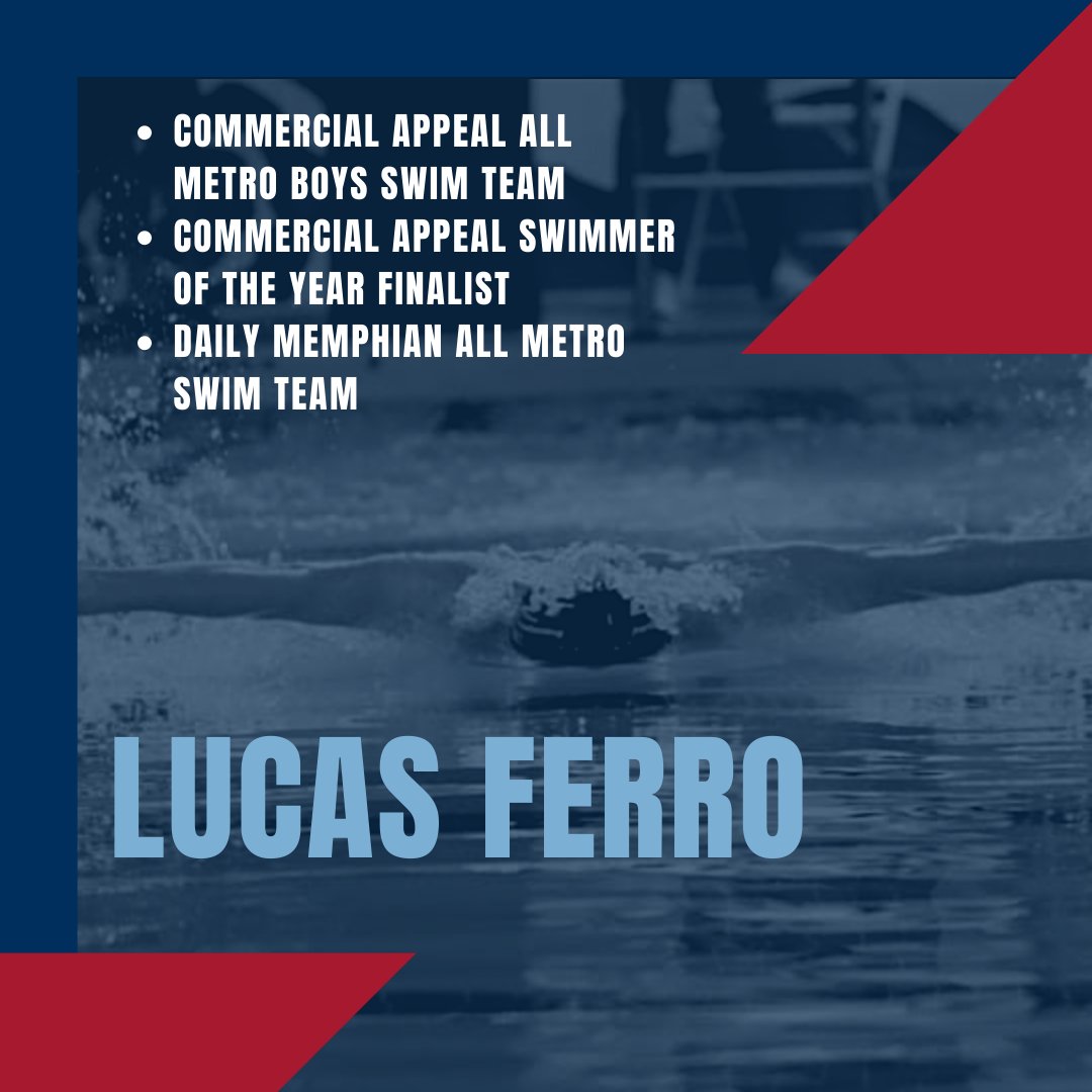 Congratulations to Colin Lee, Jacob Nichols and Lucas Ferro for being named to the Commercial Appeal's and Daily Memphian's All Metro Boys Swim Teams. Jacob and Lucas are also in the running for the Commercial Appeal's Swimmer of the Year. #FridaysAreForTheNest #SBAAthletics