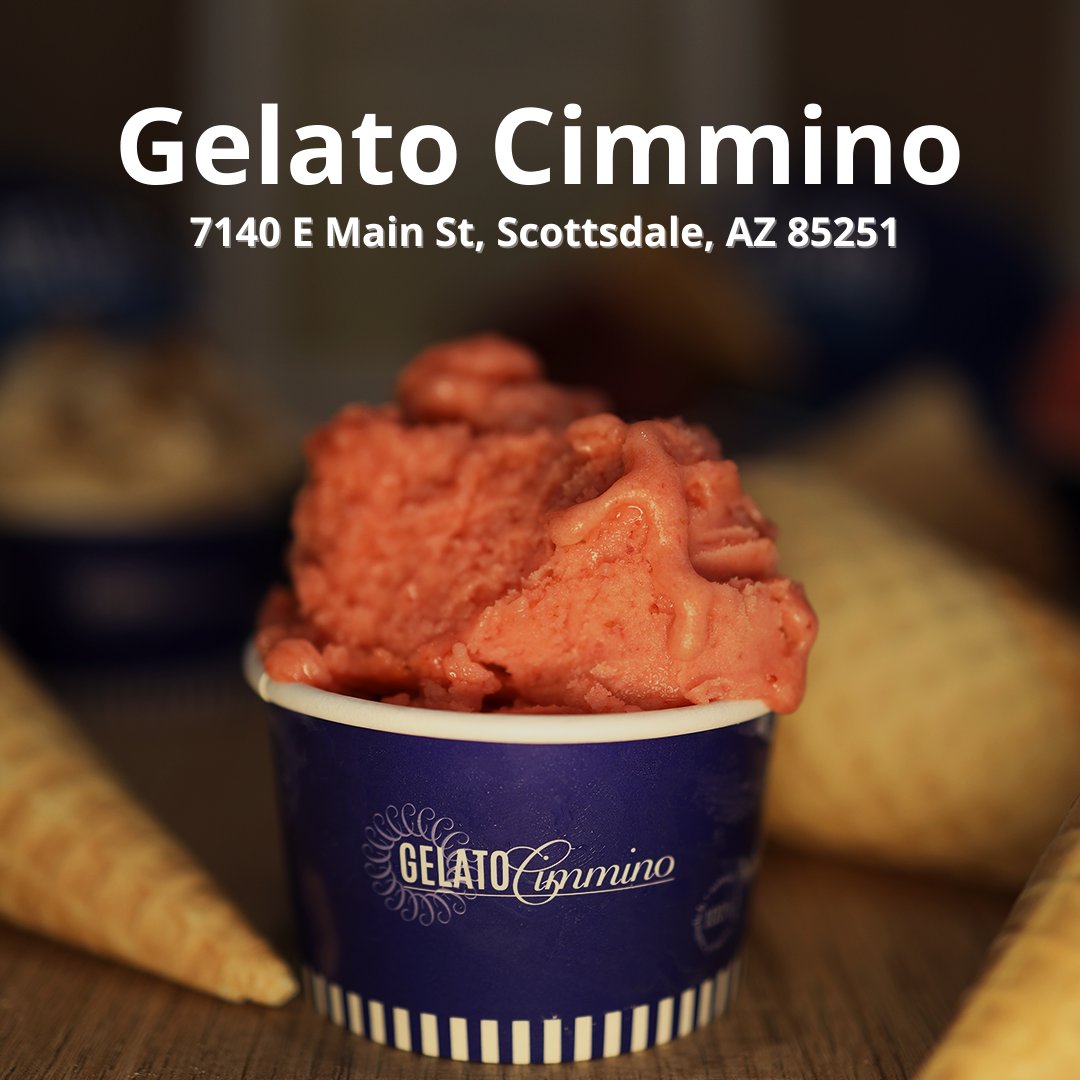 GelatoCimmino's tweet photo. Looking for a sweat treat during your Friday night in scottsdale? Come check out Gelato Cimmino for a taste of authentic Italian Gelato!

📍7140 E Main St, Scottsdale, AZ 85251
-
-
-
#gelato #arizona #scottsdale #oldtownscottsdale #azlife #azfoodie #scottsdalefoodie #foodie https://t.co/xwM3XT2ZA9