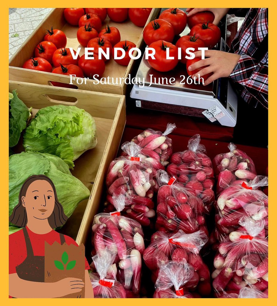 Vendor list for tomorrow! reginafarmersmarket.ca/event-calendar…