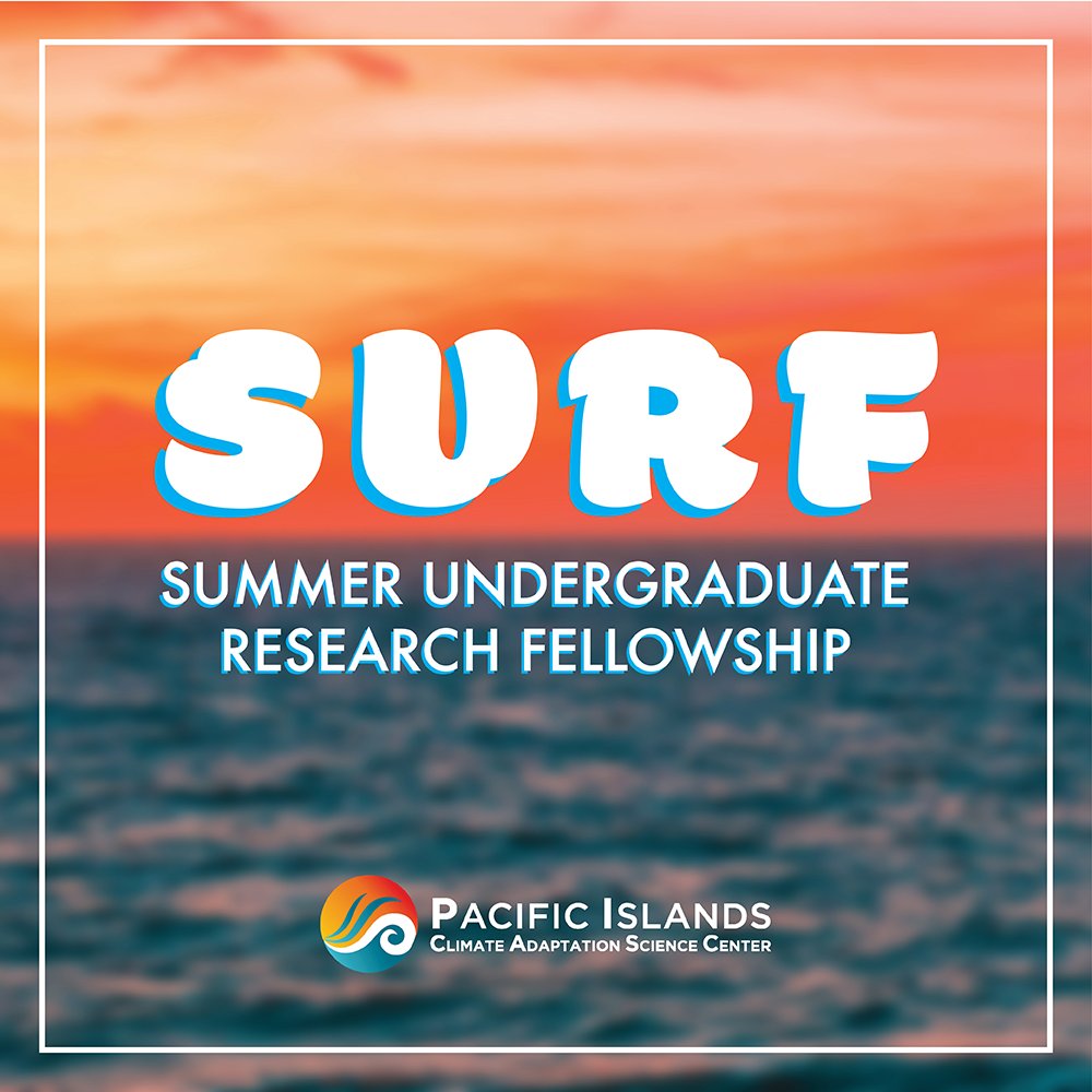 pacificcasc's tweet photo. Meet our 2021 SURF fellows! Over the next few weeks, we'll be diving into their climate-related research projects, so stay tuned! #PICASC #CASC #USGS #ClimateAdaptation #Science #Fellowship #NERR
@NREM_UH @himb_soest @uhmanoa @HPU https://t.co/x29FXsT7Kd