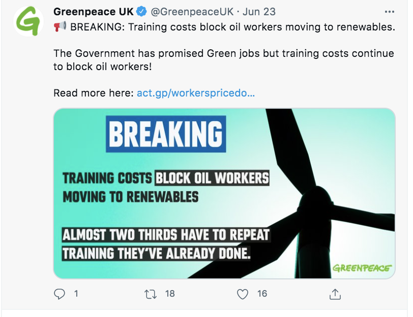 They are masters in greenwashing, they tell that UK has 66% of renewables energy many times, in 2nd post you can see that this is just not true at all.April 2021 majority is Gas & Biomass, Wind is blue on the next slide. Renewable days are around 30 in a year. in 365 days.