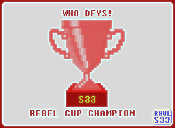 RBULH2H's tweet photo. Congratulations to our Season 33 Champions!! 🏆🏆🏆👏👏🍾 https://t.co/kRLSMhIosp