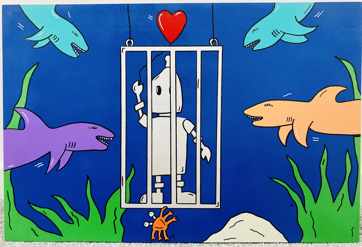 even_robots's tweet photo. Even Robots Love Going In A Shark Tank…..
Part 97 of the Even Robots series.
#illustration #art #draw #sketch #shark https://t.co/vIxXL3qkeE