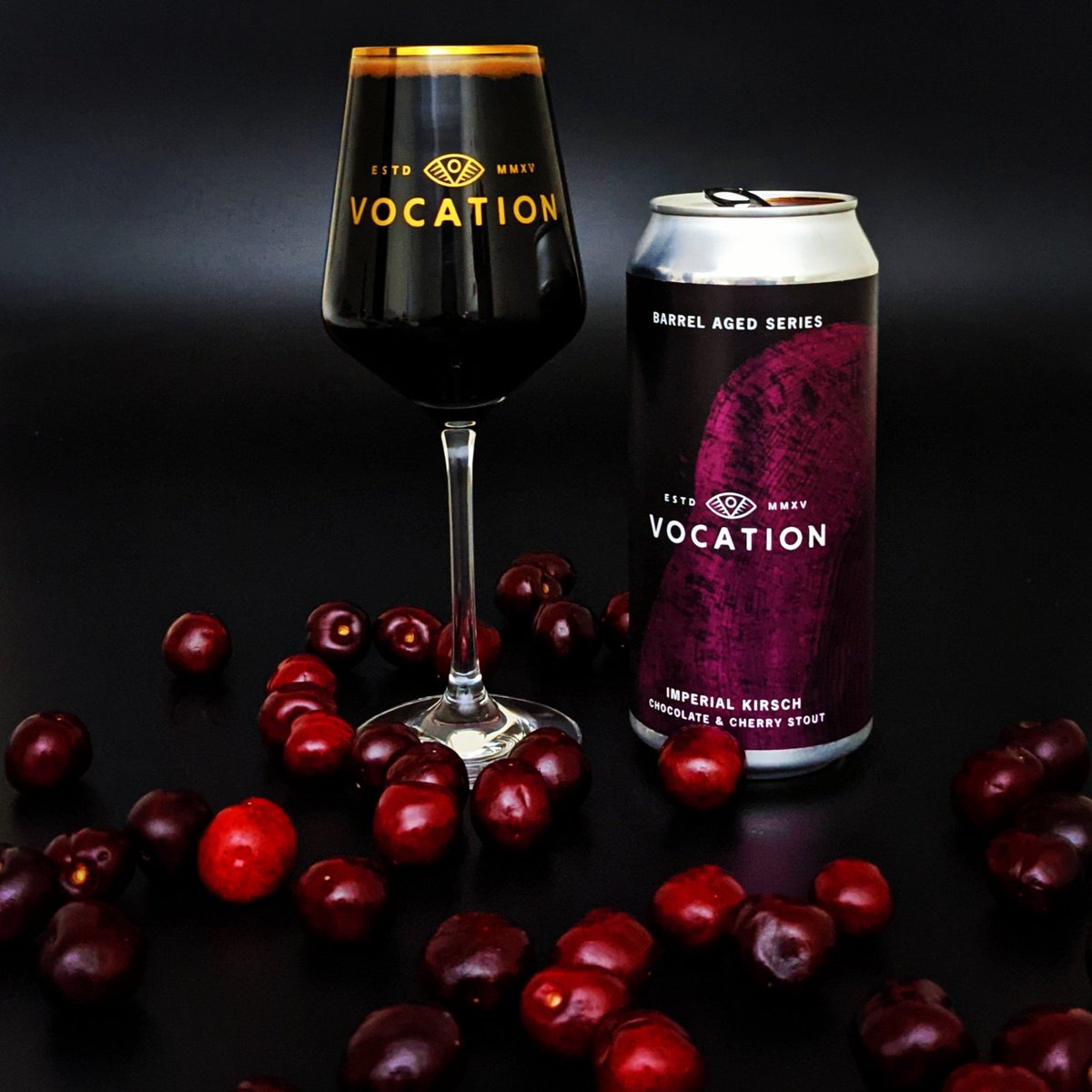 Imperial Kirsch Chocolate and Cherry Stout from <a href="/vocationbrewery/">Vocation Brewery</a> 🔥🔥🔥

#beeroclock #shoplocal #stoutlife #supportlocal #supportsmallbusiness