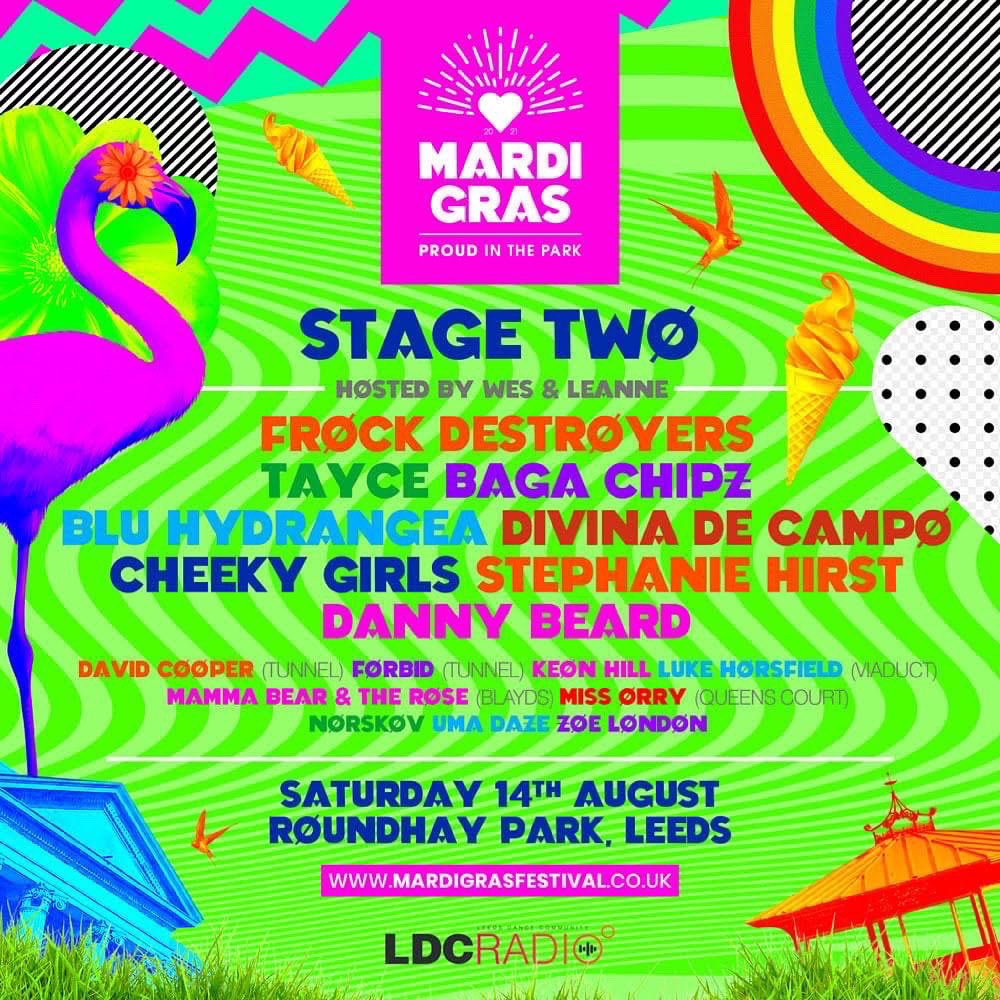 I can now officially tell you I’m playing for the Mardi Gras festival in Leeds