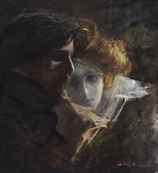 solisolsoli's tweet image. Study for Beethoven by Lionello Balestrieri (detail)