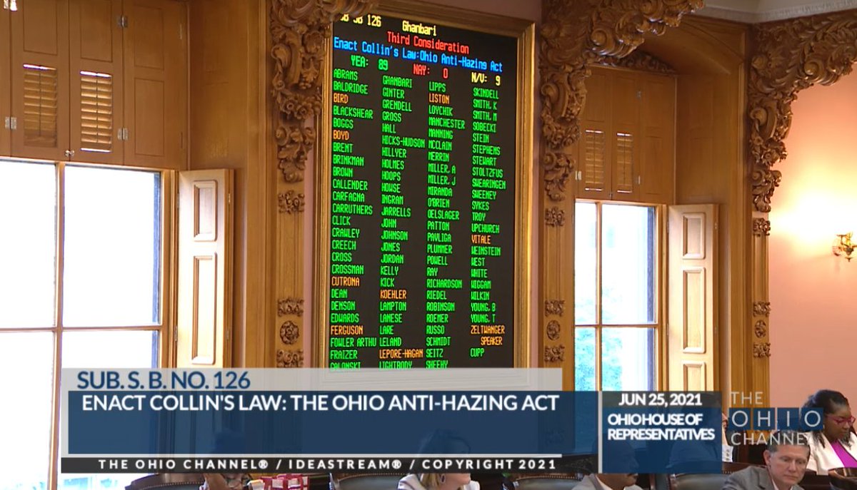 Adrienne Robbins (@arobbinstv) on Twitter photo NEW: Collin's Law passes the Ohio House with a round of applause for Kathleen Wiant. <a href="/nbc4i/">NBC4 Columbus</a> NEW: Collin's Law passes the Ohio House with a round of applause for Kathleen Wiant. <a href="/nbc4i/">NBC4 Columbus</a>
