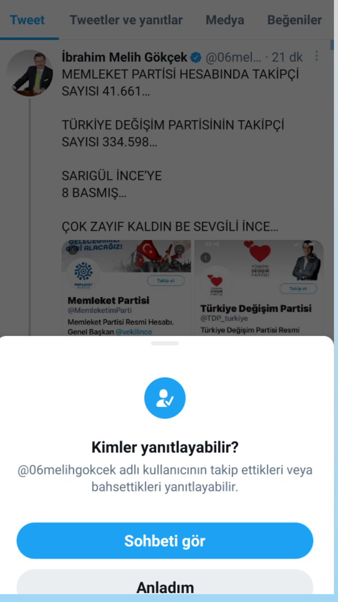 ufuk_can_'s tweet photo. AKP'nin 19 senede üye sayısı 10.984.312, Memleket Partisinin bir haftadaki üye sayısı 258.000 yorumları açta cevap vereyim. Allahım yarattın, bari takip et diyorum senin için... https://t.co/dlW654H8Mt