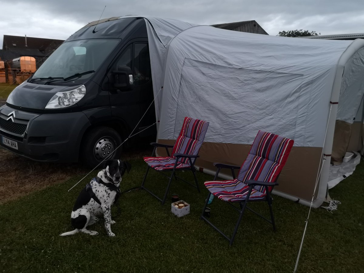 drgeorgereed's tweet photo. All pitched and ready for a family weekend in the Forest of Dean #vanlife #vandog #cupcakesecurity https://t.co/vrbmhmPMgB