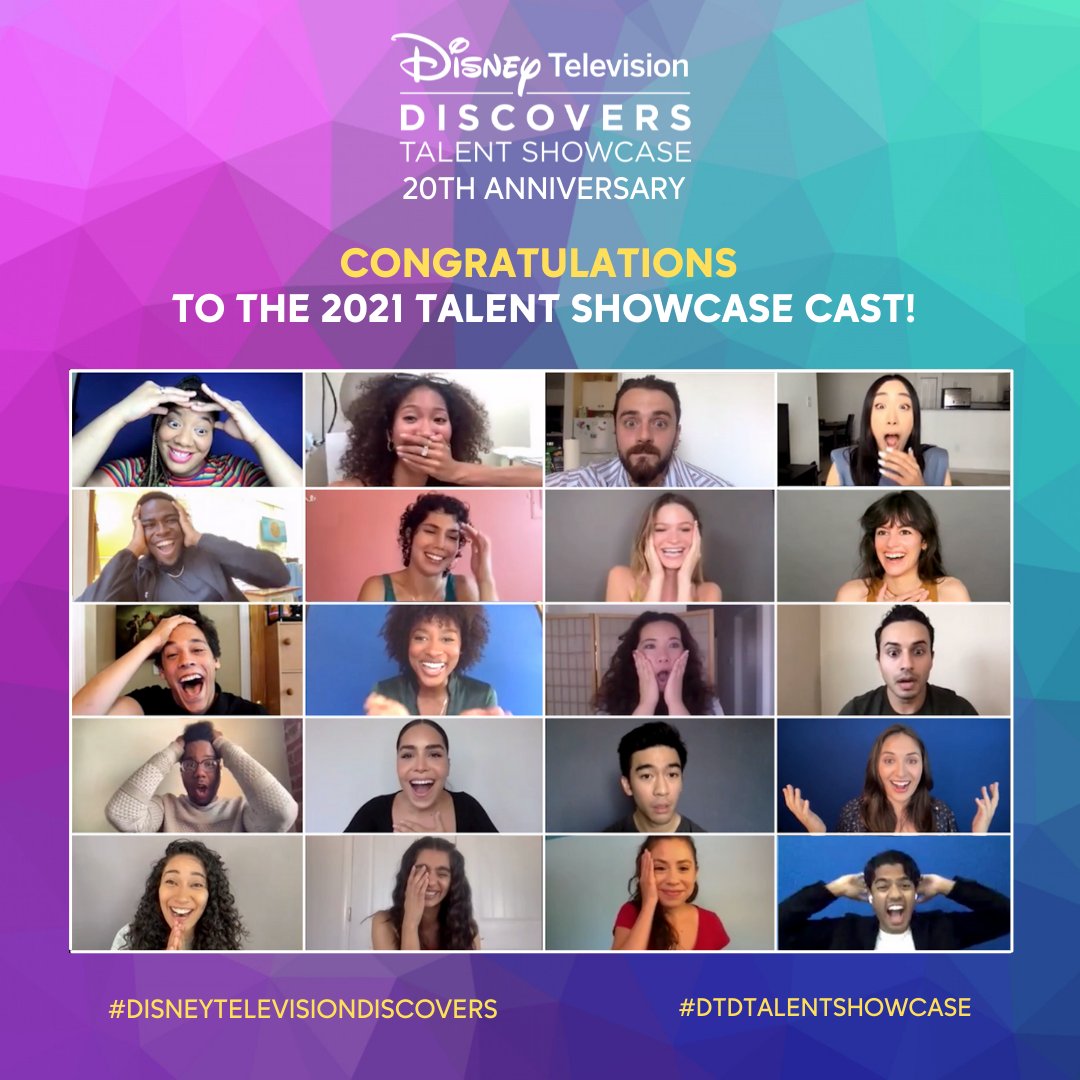 We’re thrilled to announce the cast of the 20th Anniversary Disney Television Discovers: Talent Showcase! For the first time, Los Angeles and New York performers will be featured in one talent showcase. Congratulations! #DisneyTelevisionDiscovers #DTDTalentShowcase