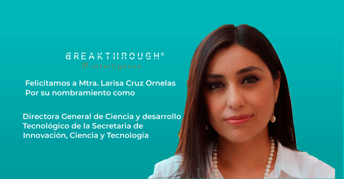 _BreakthroughIP's tweet photo. @LarisaCruzMX A nombre del equipo te felicitamos muy sinceramente. 
Buen trabajo. https://t.co/D2JErCg2eO